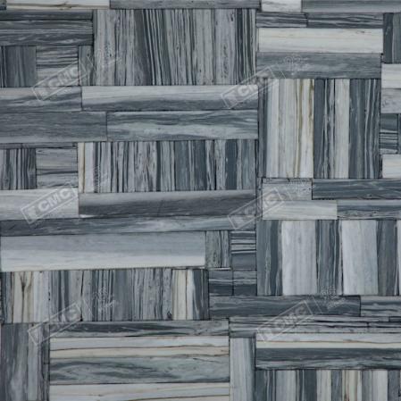 Classic Marble Company -  Zebrino Blue D Strip Natural Stone